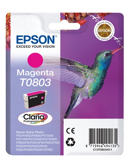 Hummingbird Cartucho T0803 magenta