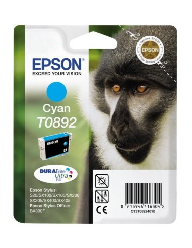 Monkey Singlepack Cyan T0892 DURABrite Ultra Ink