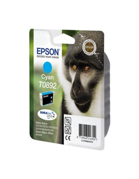 Monkey Singlepack Cyan T0892 DURABrite Ultra Ink