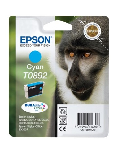 Monkey Singlepack Cyan T0892 DURABrite Ultra Ink