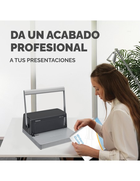  ENCUADERNADORA METAL 100 PARA ESPIRAL METALICA 20H A4 5:1 
