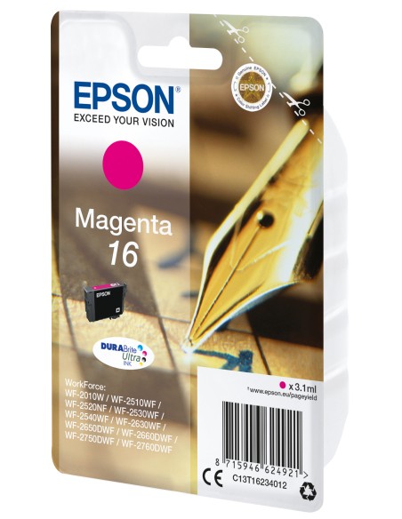 Pen and crossword Cartucho 16 magenta (etiqueta RF)