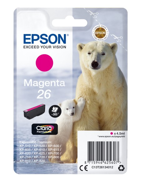 Polar bear Cartucho 26 magenta (etiqueta RF)