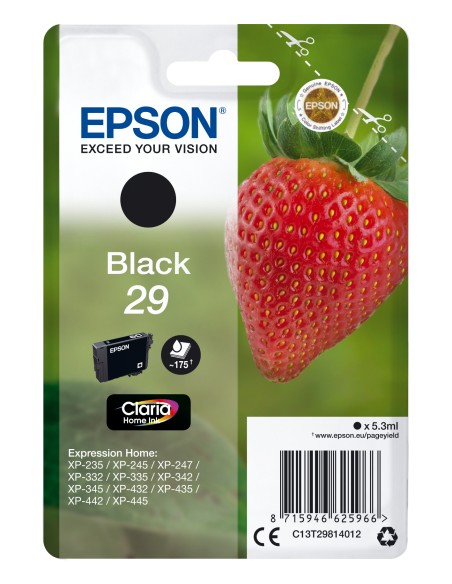 Strawberry Singlepack Black 29 Claria Home Ink