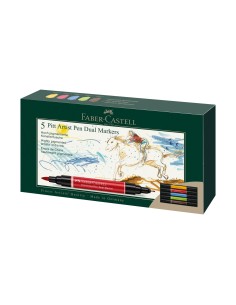 162005 marcador 5 pieza(s) Azul, Verde, Rojo, Sepia, Amarillo