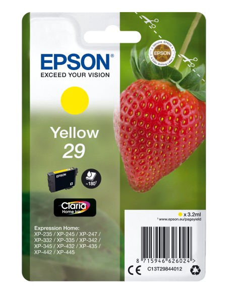 Strawberry Singlepack Yellow 29 Claria Home Ink