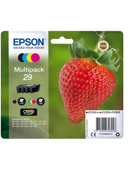 Strawberry Multipack 4-colours 29 Claria Home Ink