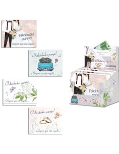 EXP 48 BILLETERO BODA CIERRE PLATA MODELOS SURTIDOS