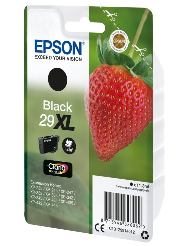 Strawberry Singlepack Black 29XL Claria Home Ink