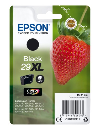Strawberry Singlepack Black 29XL Claria Home Ink