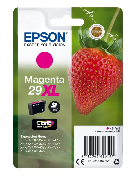 Strawberry Singlepack Magenta 29XL Claria Home Ink