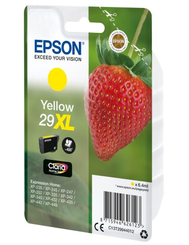 Strawberry Singlepack Yellow 29XL Claria Home Ink