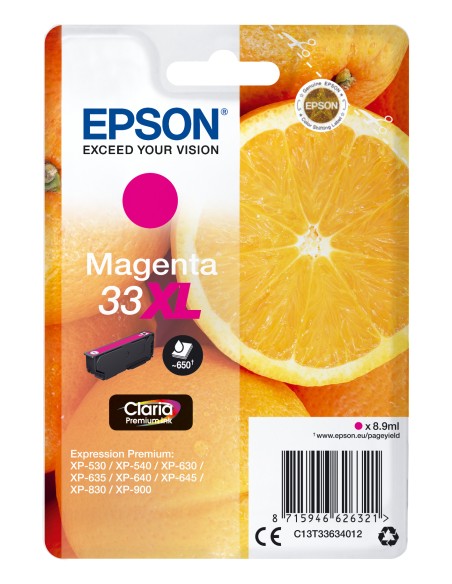 Oranges Singlepack Magenta 33XL Claria Premium Ink