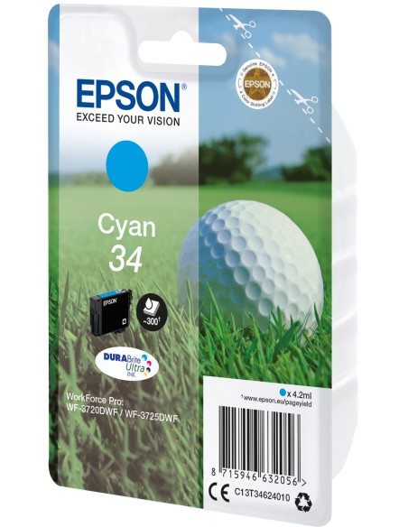 Golf ball Singlepack Cyan 34 DURABrite Ultra Ink