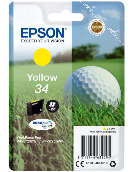 Golf ball Singlepack Yellow 34 DURABrite Ultra Ink