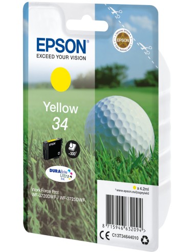 Golf ball Singlepack Yellow 34 DURABrite Ultra Ink
