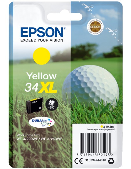 Golf ball Singlepack Yellow 34XL DURABrite Ultra Ink