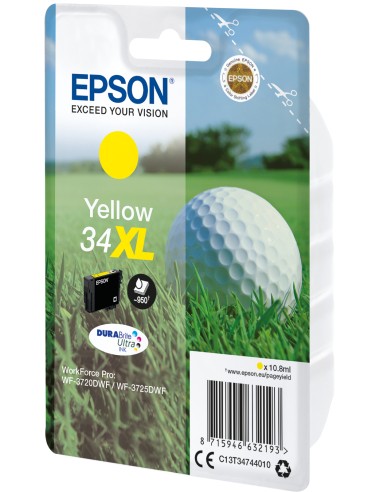 Golf ball Singlepack Yellow 34XL DURABrite Ultra Ink