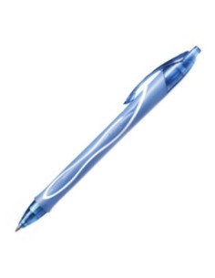 C 12 BOLIGRAFO BIC GEL OCITY QUICK DRY COLOR AZUL PASTEL