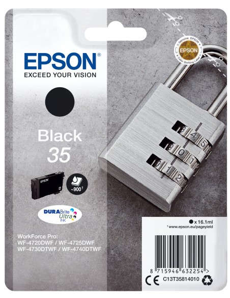 Padlock Singlepack Black 35 DURABrite Ultra Ink
