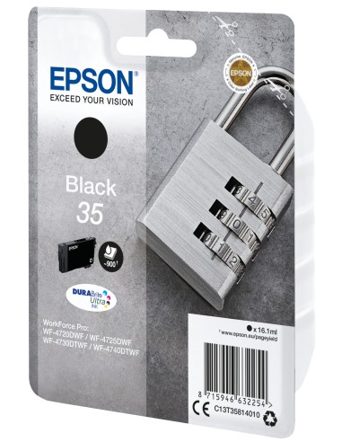 Padlock Singlepack Black 35 DURABrite Ultra Ink