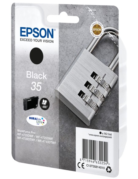 Padlock Singlepack Black 35 DURABrite Ultra Ink