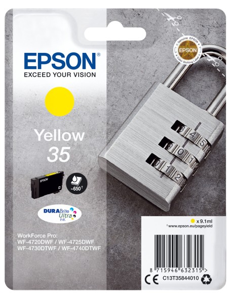 Padlock Singlepack Yellow 35 DURABrite Ultra Ink