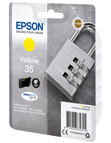 Padlock Singlepack Yellow 35 DURABrite Ultra Ink
