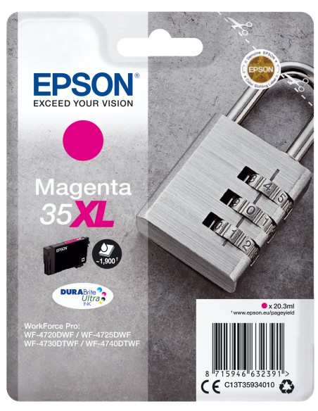 Padlock Singlepack Magenta 35XL DURABrite Ultra Ink