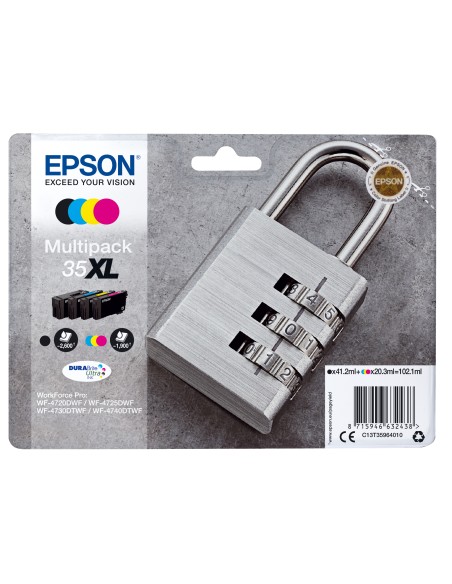 Padlock Multipack 4-colours 35XL DURABrite Ultra Ink