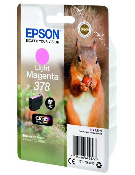 Squirrel Singlepack Light Magenta 378 Claria Photo HD Ink