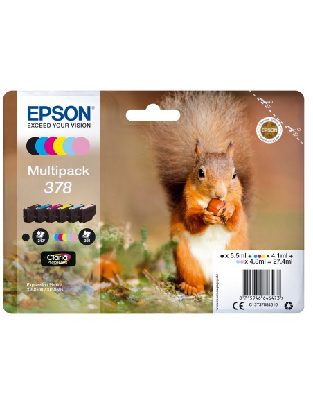 Squirrel Multipack 6-colours 378 Claria Photo HD Ink