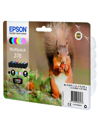 Squirrel Multipack 6-colours 378 Claria Photo HD Ink