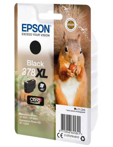 Squirrel Singlepack Black 378XL Claria Photo HD Ink