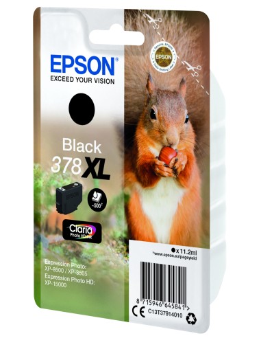 Squirrel Singlepack Black 378XL Claria Photo HD Ink