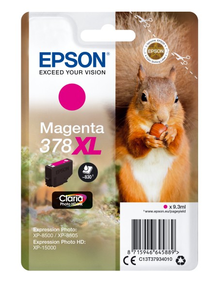 Squirrel Singlepack Magenta 378XL Claria Photo HD Ink