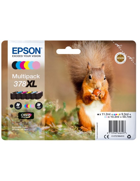 Squirrel Multipack 6-colours 378XL Claria Photo HD Ink