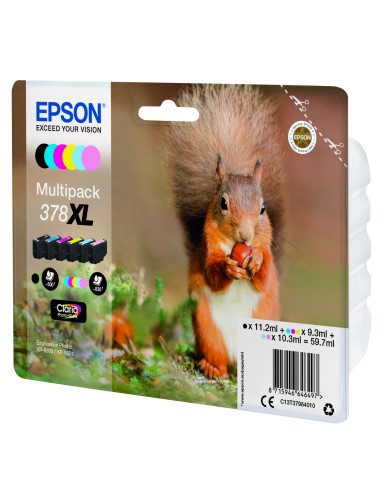 Squirrel Multipack 6-colours 378XL Claria Photo HD Ink