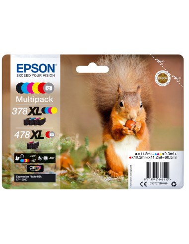 Squirrel Multipack 6-colours 378XL / 478XL Claria Photo HD Ink