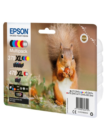 Squirrel Multipack 6-colours 378XL / 478XL Claria Photo HD Ink