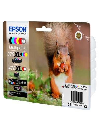 Squirrel Multipack 6-colours 378XL / 478XL Claria Photo HD Ink