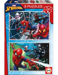 SPIDER MAN PUZZLE 2X100 PIEZAS