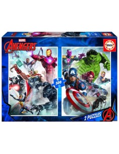 MARVEL MANIA PUZZLE 2X500 PIEZAS
