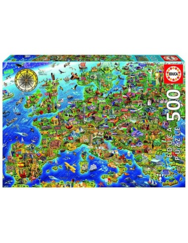 MAPA DE EUROPA PUZZLE 500 PIEZAS