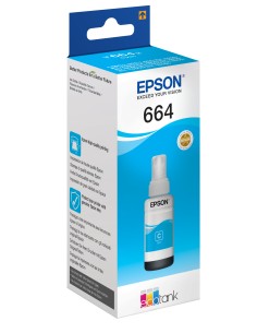 664 Ecotank Cyan ink bottle (70ml) 2