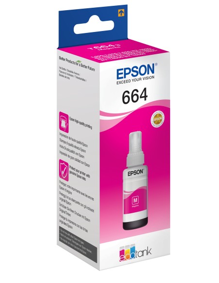 664 Ecotank Magenta ink bottle (70ml)