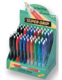 EXP 60 PORTAMINAS PILOT H 187 SUPERGRIP 07MM SURTIDO