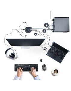 C2-H46-UAC-CBL-KVM interruptor KVM Negro 2