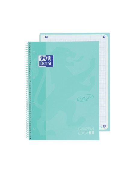 Paq 5 cuaderno espiral a4 80h 90g cuad5x5 ice mint pastel ebook1 touch Paq 5 cuaderno espiral a4 80h 90g cuad5x5 ice mint pastel ebook1 touch
