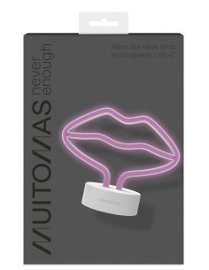 NEONLIPSC lámpara de mesa Neon F Blanco